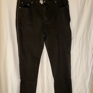 Black Side Zip Jeans